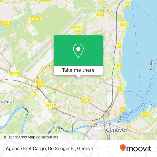 Agence Frêt Cargo, De Senger E. map