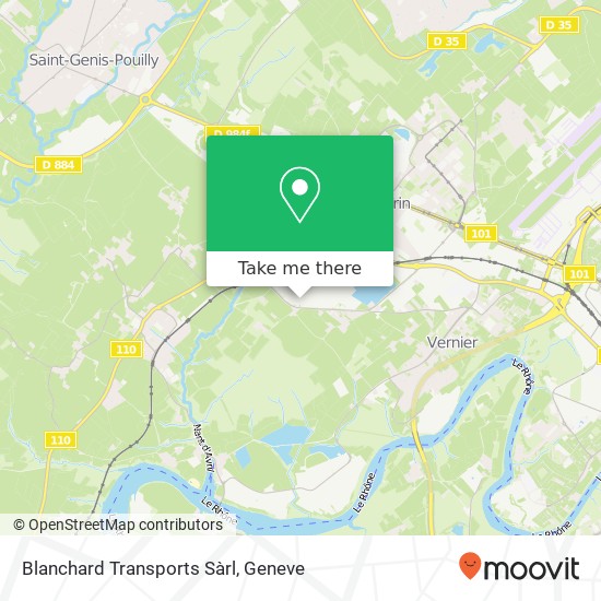 Blanchard Transports Sàrl map