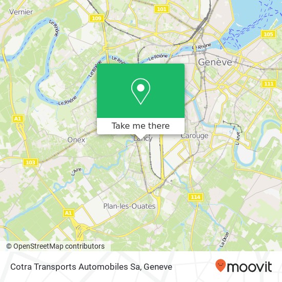 Cotra Transports Automobiles Sa map
