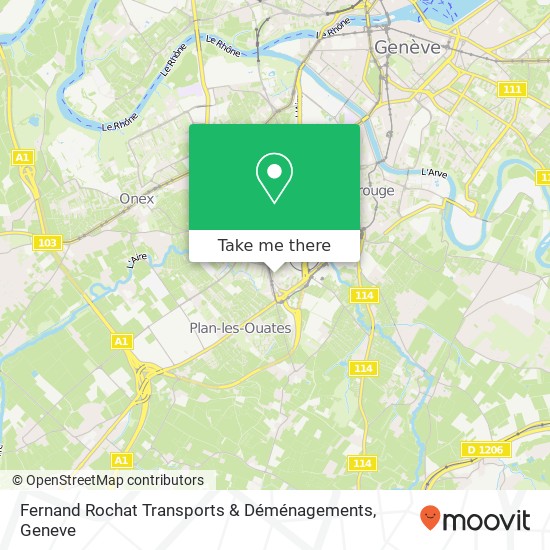 Fernand Rochat Transports & Déménagements map
