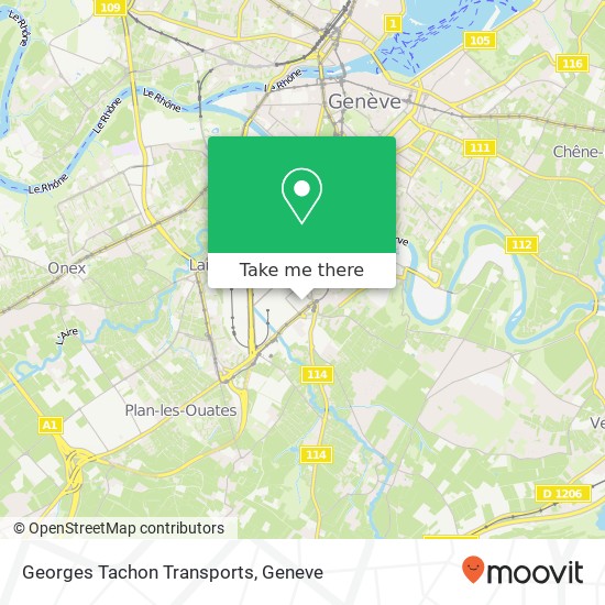 Georges Tachon Transports map