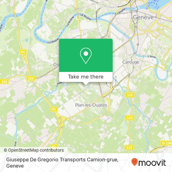 Giuseppe De Gregorio Transports Camion-grue map