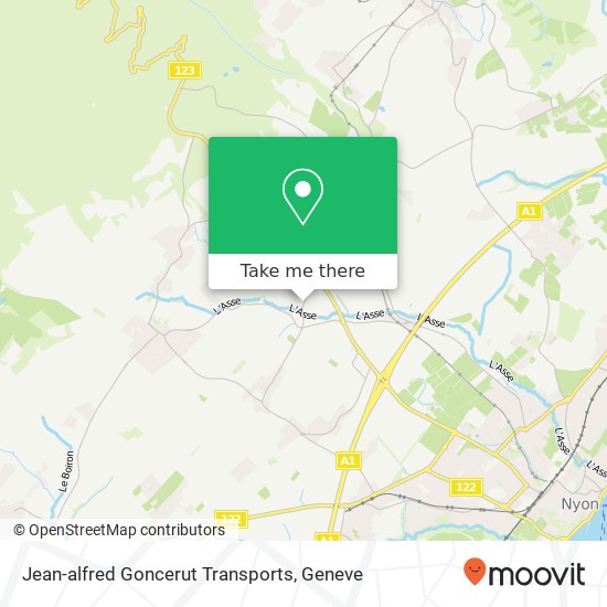 Jean-alfred Goncerut Transports map