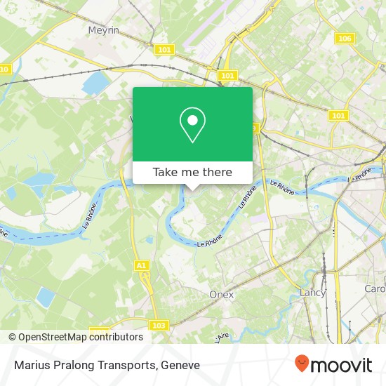 Marius Pralong Transports map