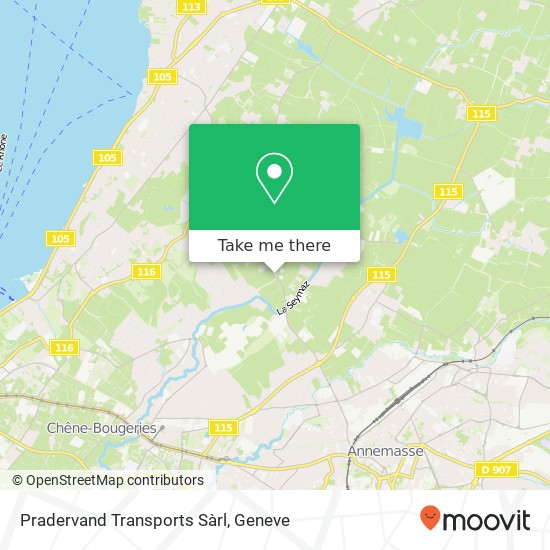 Pradervand Transports Sàrl map