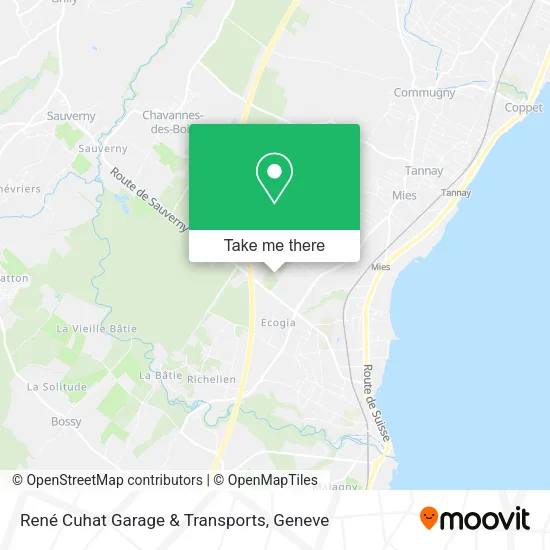 René Cuhat Garage & Transports map