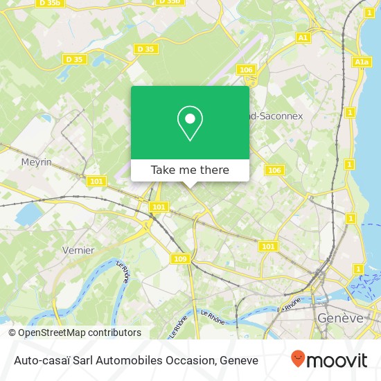 Auto-casaï Sarl Automobiles Occasion map