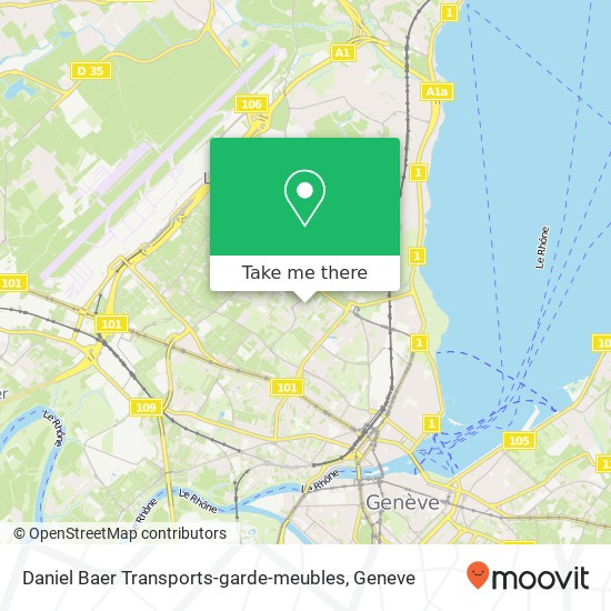 Daniel Baer Transports-garde-meubles Karte