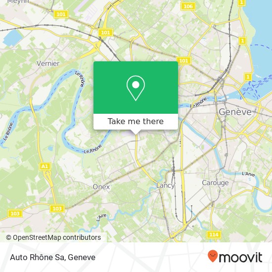 Auto Rhône Sa map