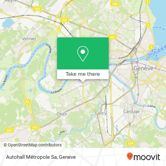 Autohall Métropole Sa map