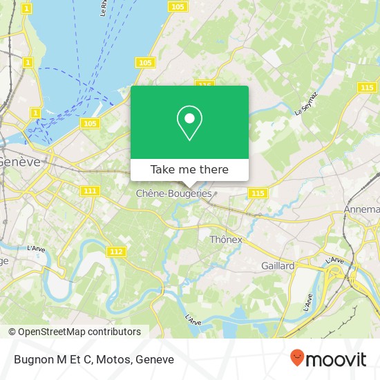 Bugnon M Et C, Motos map