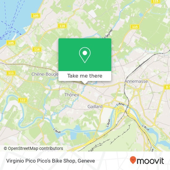 Virginio Pico Pico's Bike Shop map