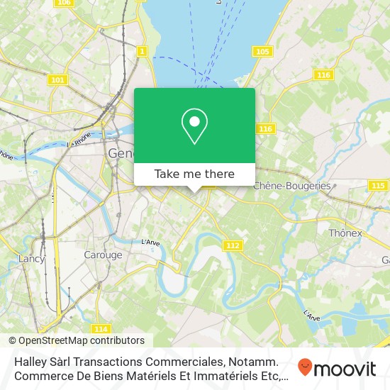 Halley Sàrl Transactions Commerciales, Notamm. Commerce De Biens Matériels Et Immatériels Etc map