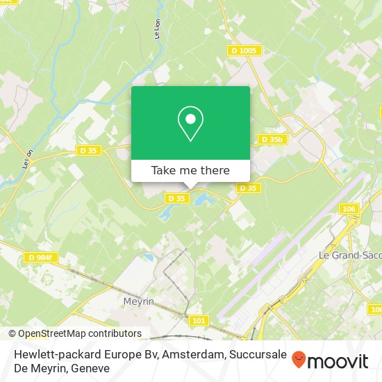 Hewlett-packard Europe Bv, Amsterdam, Succursale De Meyrin map