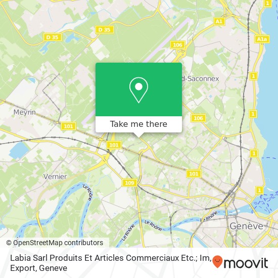Labia Sarl Produits Et Articles Commerciaux Etc.; Im, Export Karte