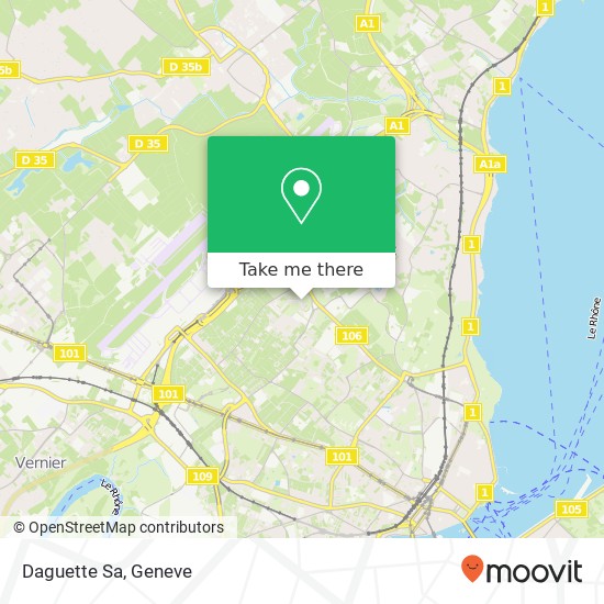 Daguette Sa map