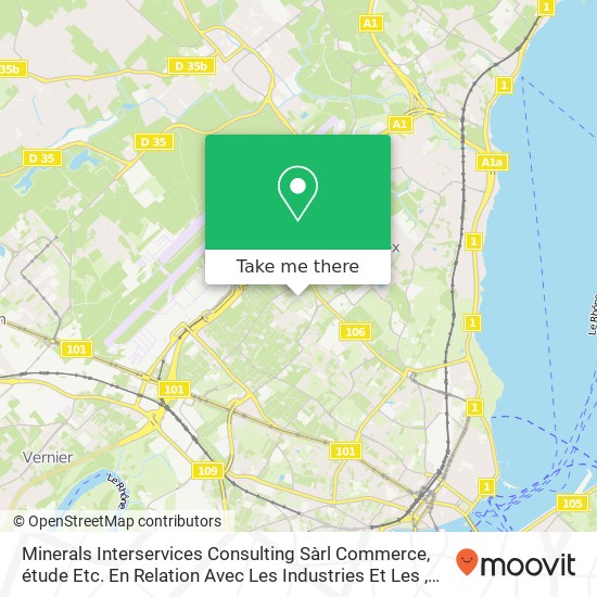 Minerals Interservices Consulting Sàrl Commerce, étude Etc. En Relation Avec Les Industries Et Les Karte