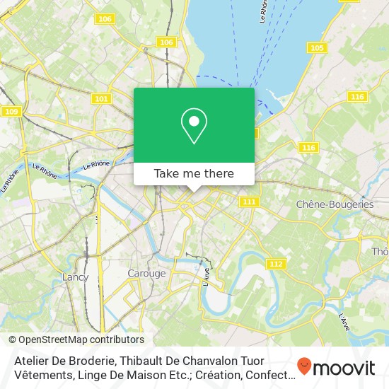 Atelier De Broderie, Thibault De Chanvalon Tuor Vêtements, Linge De Maison Etc.; Création, Confecti map