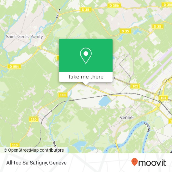 All-tec Sa Satigny map