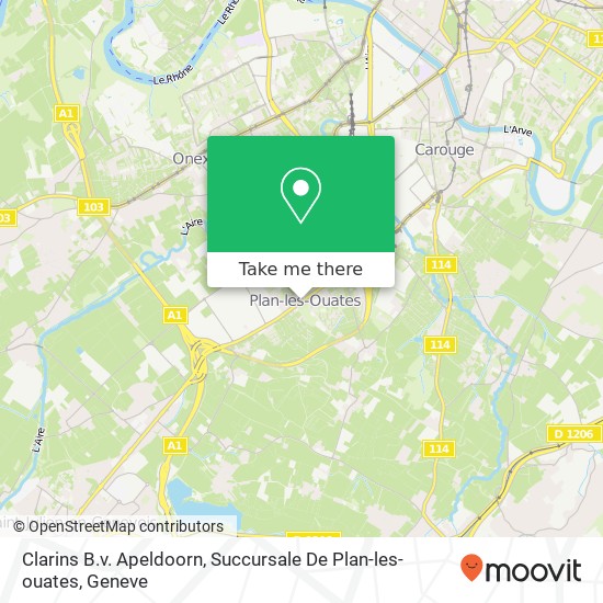 Clarins B.v. Apeldoorn, Succursale De Plan-les-ouates map