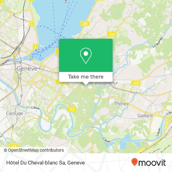 Hôtel Du Cheval-blanc Sa map