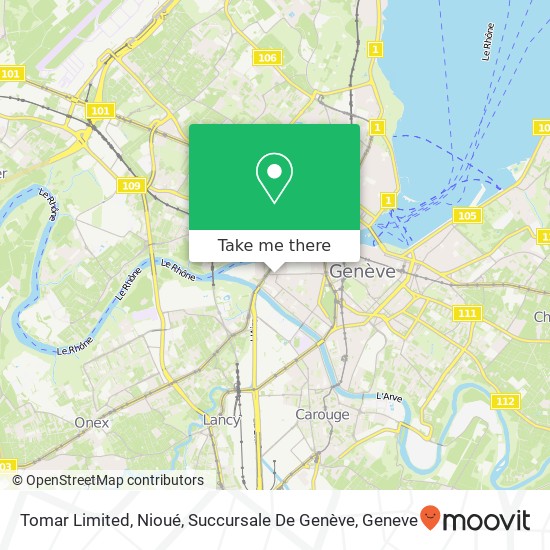 Tomar Limited, Nioué, Succursale De Genève Karte