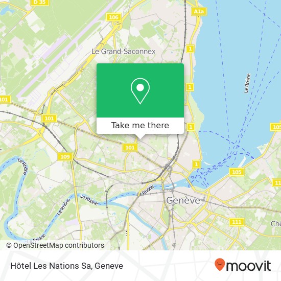 Hôtel Les Nations Sa map