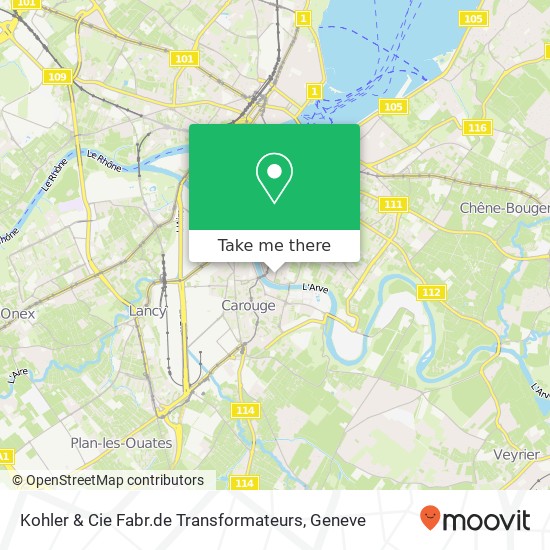 Kohler & Cie Fabr.de Transformateurs map