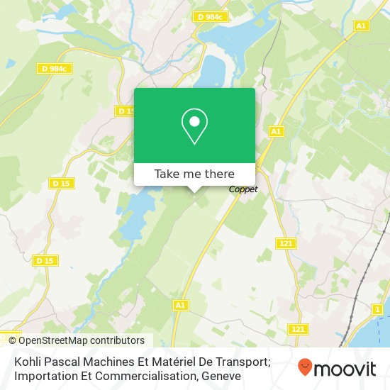 Kohli Pascal Machines Et Matériel De Transport; Importation Et Commercialisation map
