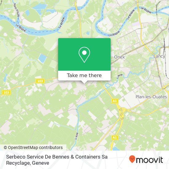 Serbeco Service De Bennes & Containers Sa Recyclage map