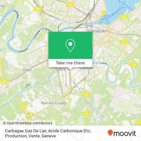 Carbagas Gaz De L'air, Acide Carbonique Etc; Production, Vente map