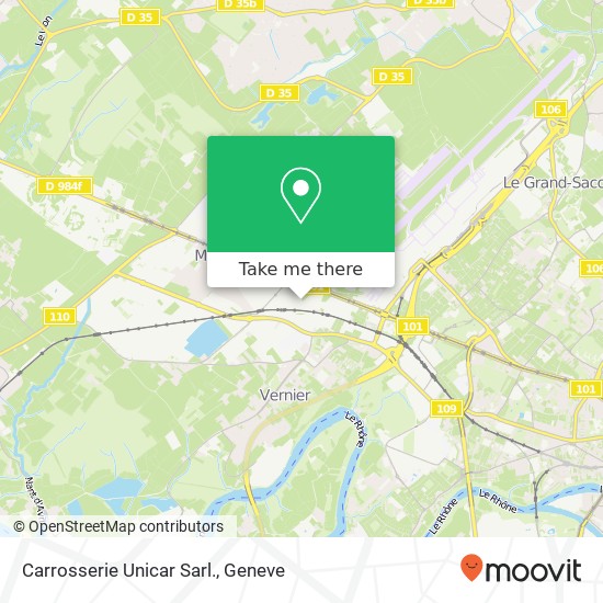 Carrosserie Unicar Sarl. map