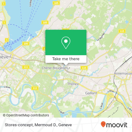 Stores-concept, Mermoud D. map