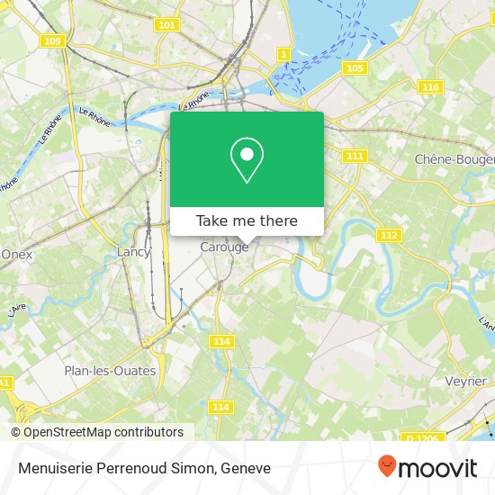 Menuiserie Perrenoud Simon map