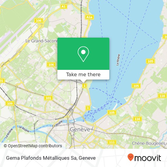 Gema Plafonds Métalliques Sa map