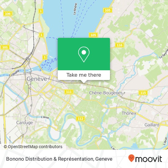 Bonono Distribution & Représentation map