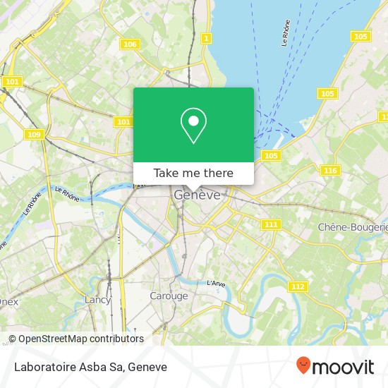 Laboratoire Asba Sa map