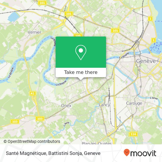 Santé Magnétique, Battistini Sonja map