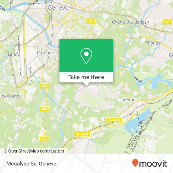 Megalyse Sa map
