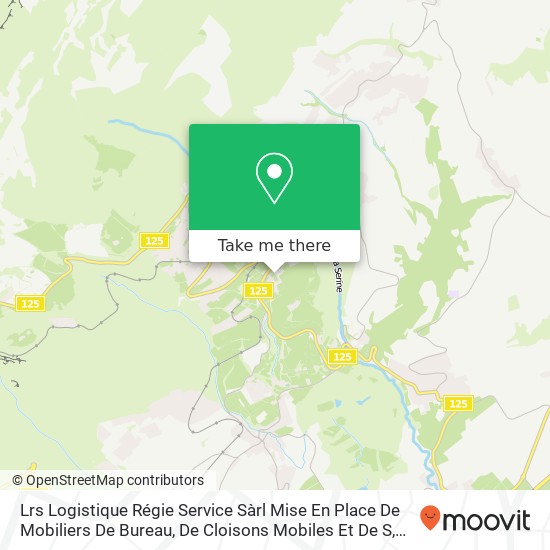 Lrs Logistique Régie Service Sàrl Mise En Place De Mobiliers De Bureau, De Cloisons Mobiles Et De S map