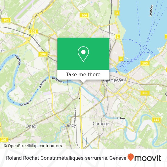 Roland Rochat Constr.métalliques-serrurerie map