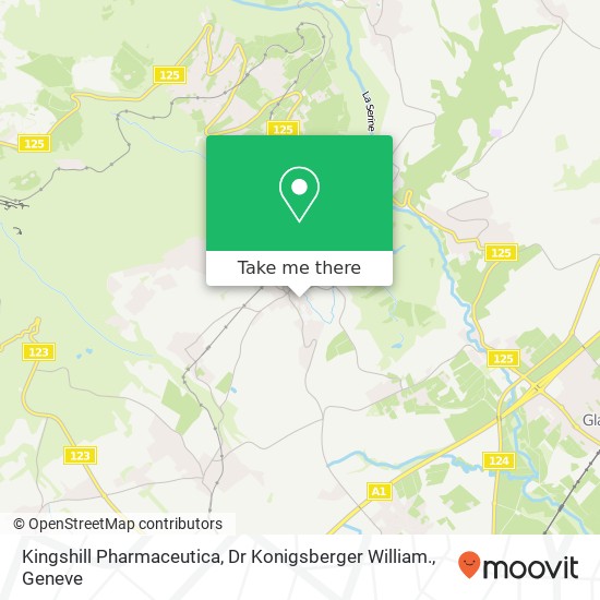 Kingshill Pharmaceutica, Dr Konigsberger William. Karte