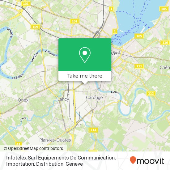 Infotelex Sarl Equipements De Communication; Importation, Distribution map