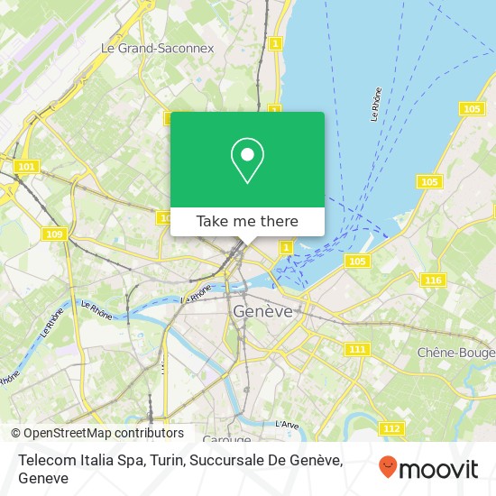 Telecom Italia Spa, Turin, Succursale De Genève Karte
