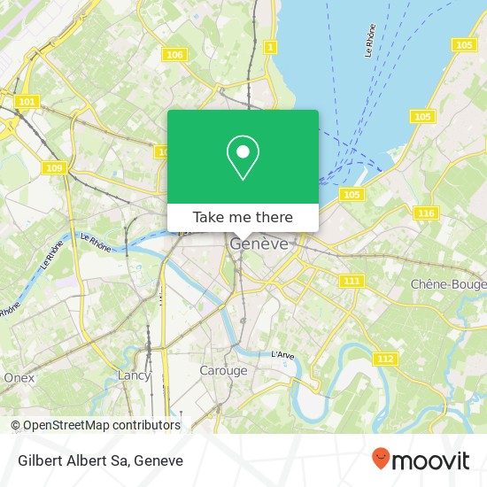 Gilbert Albert Sa map