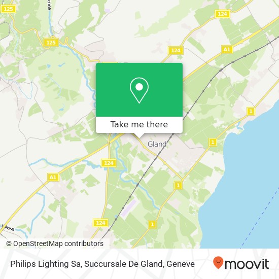 Philips Lighting Sa, Succursale De Gland Karte