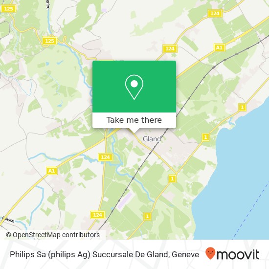 Philips Sa (philips Ag) Succursale De Gland map
