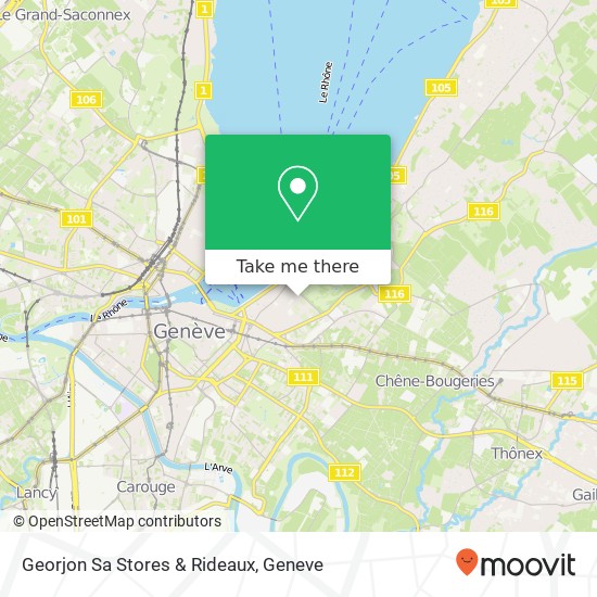 Georjon Sa Stores & Rideaux Karte