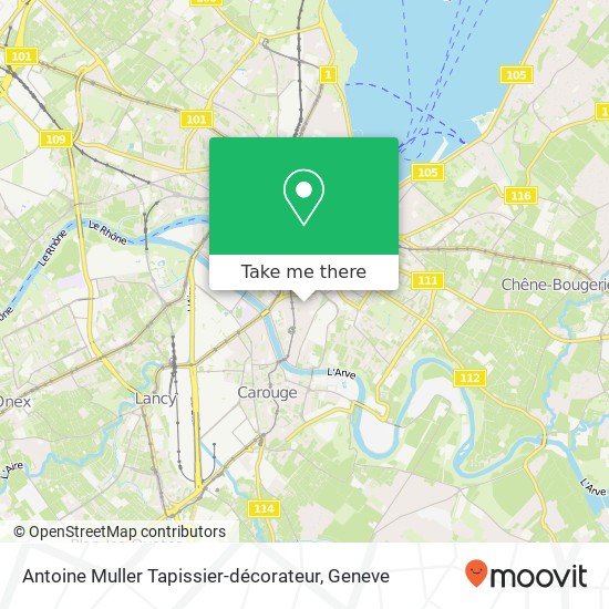 Antoine Muller Tapissier-décorateur map