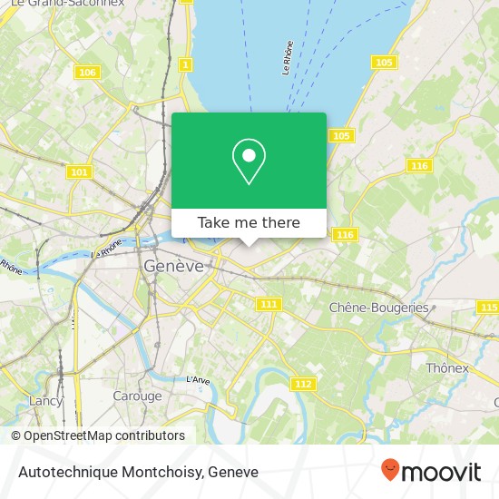 Autotechnique Montchoisy map